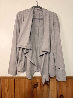 Nike Gray Dri-FIT Tee with Black Logo